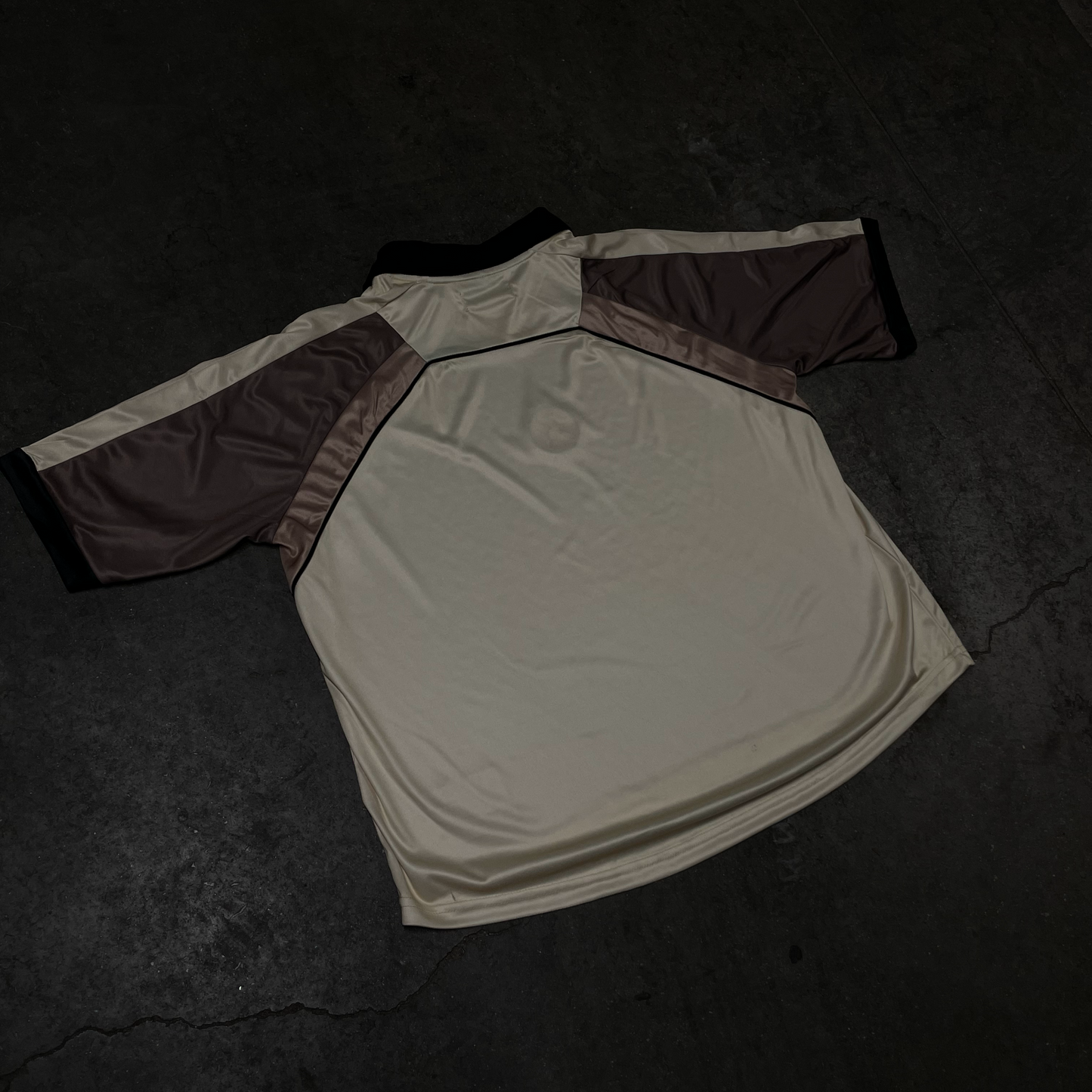 KASHMIR RETRO FOOTBALL JERSEY BEIGE