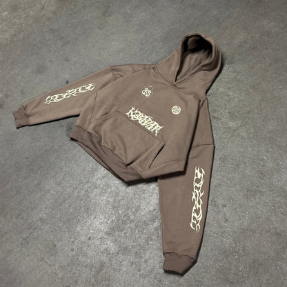 METAL HOODIE BROWN