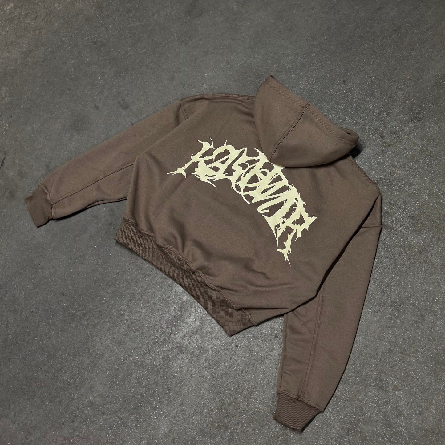 METAL HOODIE BROWN