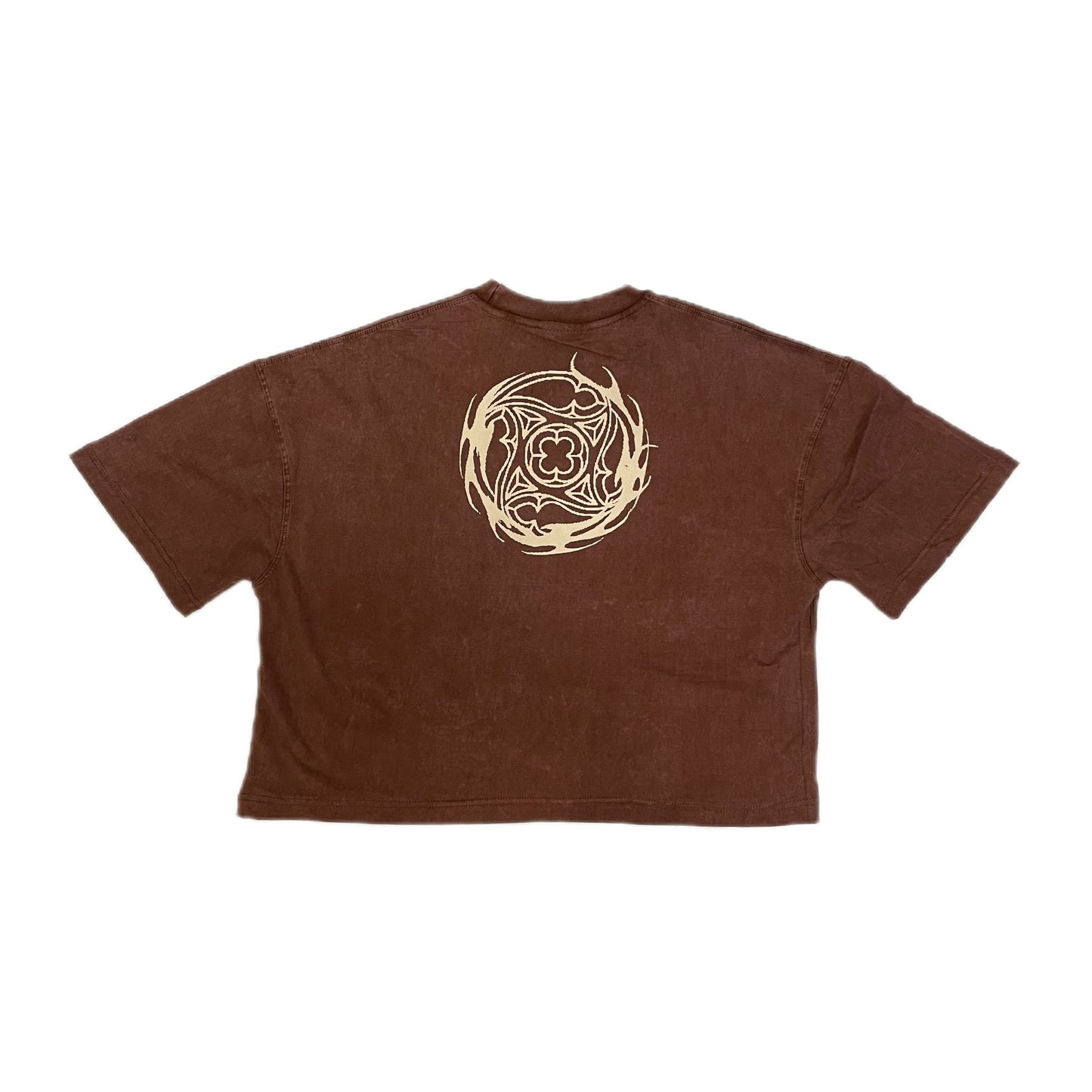 `WHEEL’ BROWN WASHED TEE